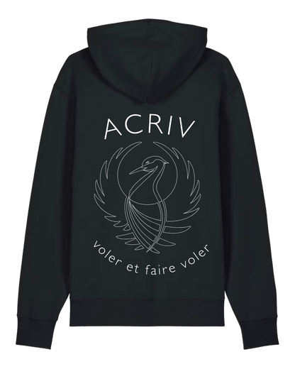 Sweat à capuche (logo devise )