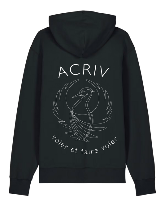 Sweat à capuche (logo devise )