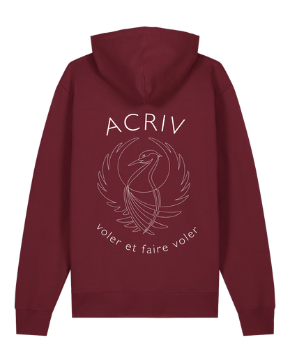 Sweat à capuche (logo devise )