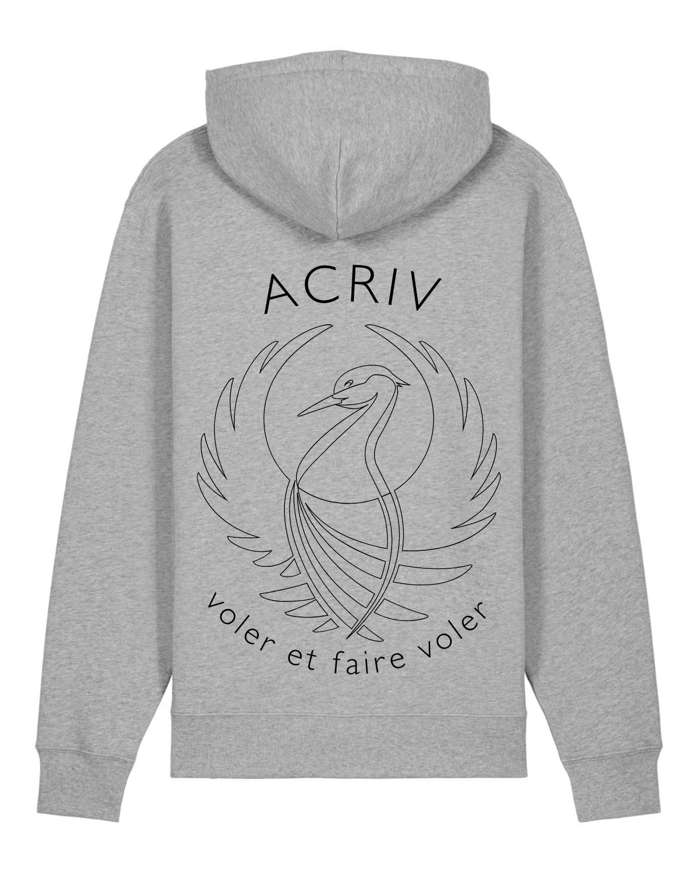 Sweat à capuche (logo devise )